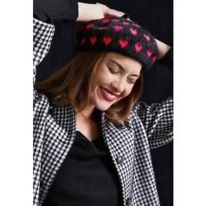 Anthropologie Maeve Heart Beret NWT